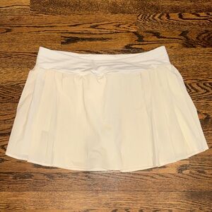 Lululemon Side-Pleat HR Tennis Skirt White Women's 10